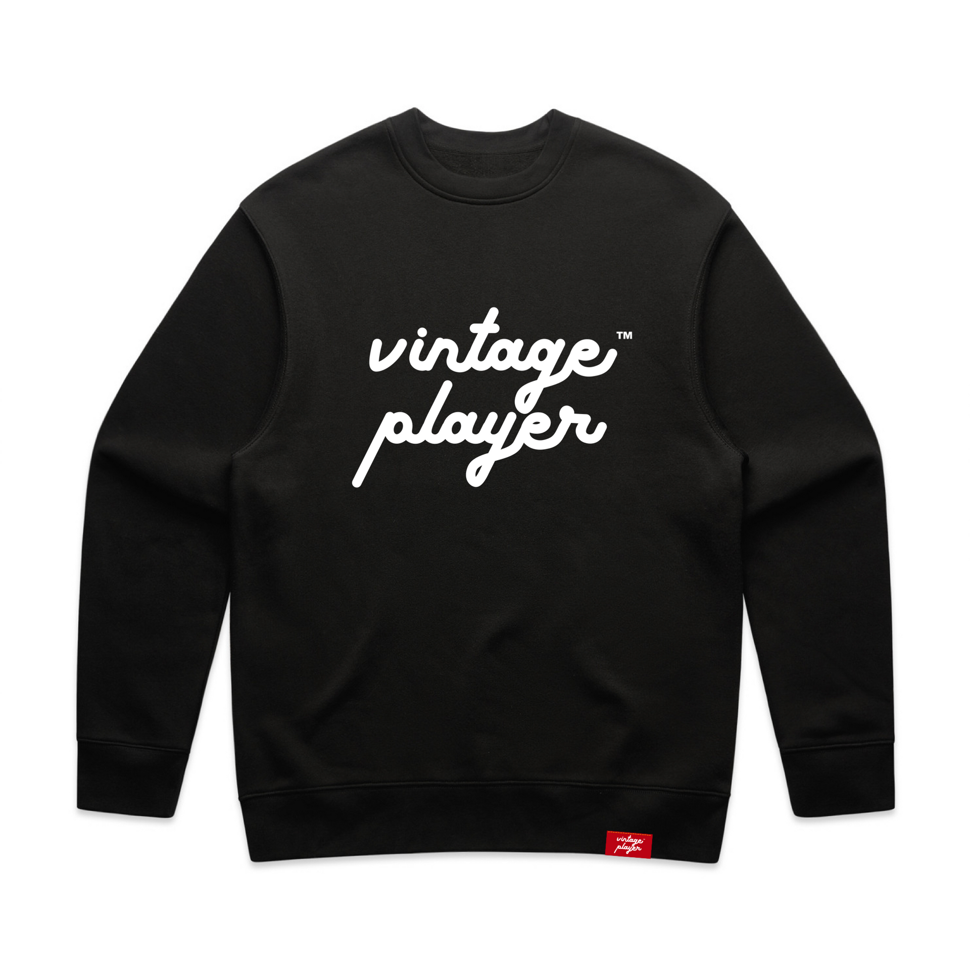 OG Logo Crew (Black) – Vintage Player